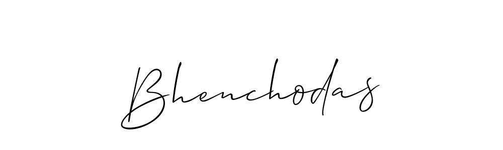 Make a beautiful signature design for name Bhenchodas. With this signature (Allison_Script) style, you can create a handwritten signature for free. Bhenchodas signature style 2 images and pictures png