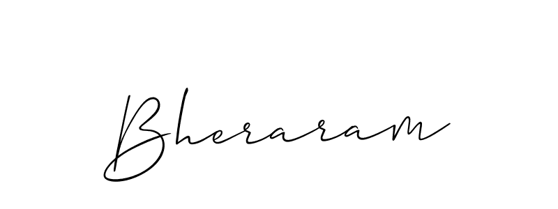 Bheraram stylish signature style. Best Handwritten Sign (Allison_Script) for my name. Handwritten Signature Collection Ideas for my name Bheraram. Bheraram signature style 2 images and pictures png