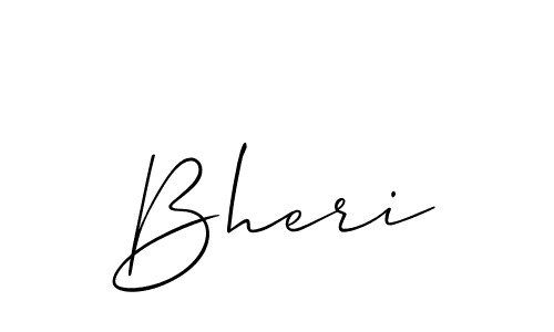 How to make Bheri name signature. Use Allison_Script style for creating short signs online. This is the latest handwritten sign. Bheri signature style 2 images and pictures png