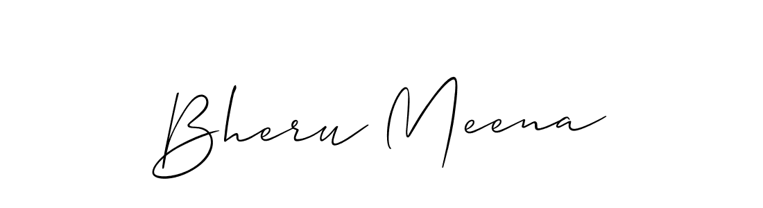 How to make Bheru Meena signature? Allison_Script is a professional autograph style. Create handwritten signature for Bheru Meena name. Bheru Meena signature style 2 images and pictures png