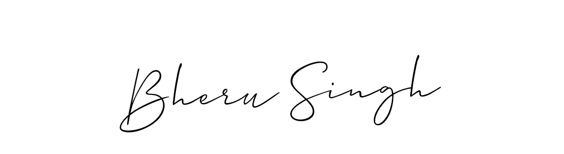 Create a beautiful signature design for name Bheru Singh. With this signature (Allison_Script) fonts, you can make a handwritten signature for free. Bheru Singh signature style 2 images and pictures png