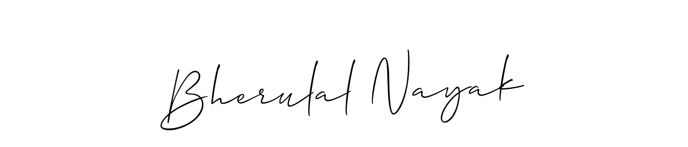 Also You can easily find your signature by using the search form. We will create Bherulal Nayak name handwritten signature images for you free of cost using Allison_Script sign style. Bherulal Nayak signature style 2 images and pictures png