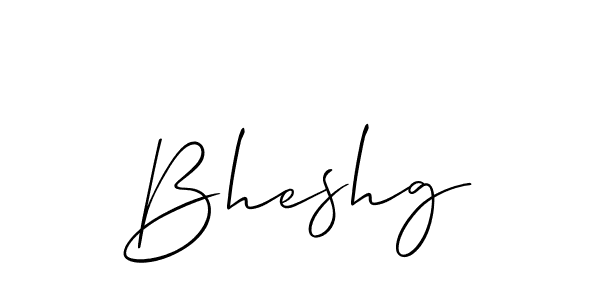 Best and Professional Signature Style for Bheshg. Allison_Script Best Signature Style Collection. Bheshg signature style 2 images and pictures png
