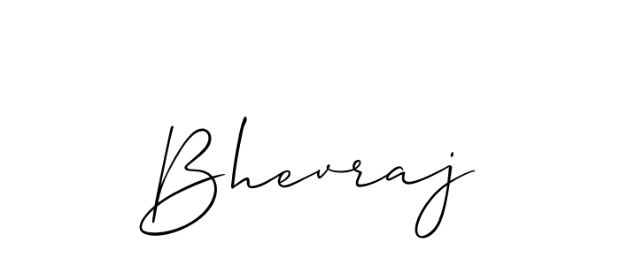 Use a signature maker to create a handwritten signature online. With this signature software, you can design (Allison_Script) your own signature for name Bhevraj. Bhevraj signature style 2 images and pictures png