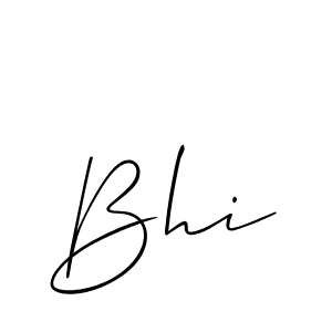 Also You can easily find your signature by using the search form. We will create Bhi name handwritten signature images for you free of cost using Allison_Script sign style. Bhi signature style 2 images and pictures png