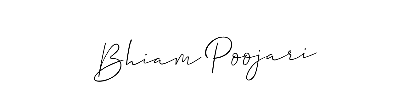 Once you've used our free online signature maker to create your best signature Allison_Script style, it's time to enjoy all of the benefits that Bhiam Poojari name signing documents. Bhiam Poojari signature style 2 images and pictures png