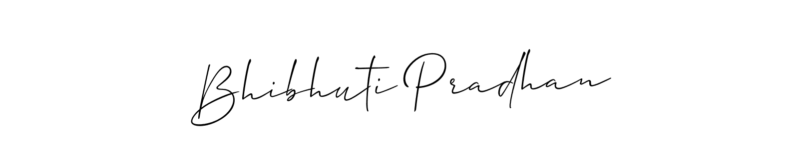 Make a short Bhibhuti Pradhan signature style. Manage your documents anywhere anytime using Allison_Script. Create and add eSignatures, submit forms, share and send files easily. Bhibhuti Pradhan signature style 2 images and pictures png