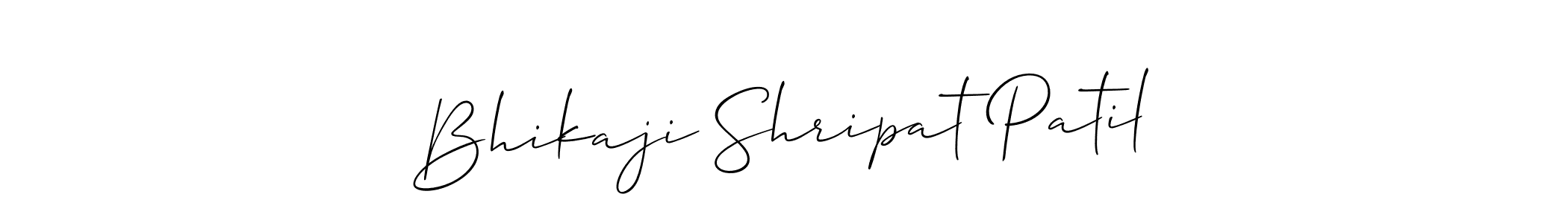Make a beautiful signature design for name Bhikaji Shripat Patil. With this signature (Allison_Script) style, you can create a handwritten signature for free. Bhikaji Shripat Patil signature style 2 images and pictures png