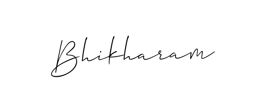 if you are searching for the best signature style for your name Bhikharam. so please give up your signature search. here we have designed multiple signature styles  using Allison_Script. Bhikharam signature style 2 images and pictures png