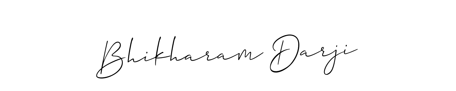 How to make Bhikharam Darji name signature. Use Allison_Script style for creating short signs online. This is the latest handwritten sign. Bhikharam Darji signature style 2 images and pictures png