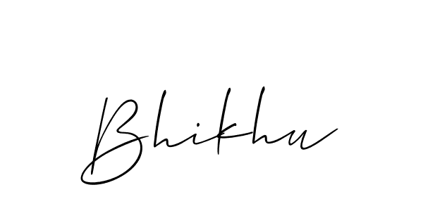 Make a short Bhikhu signature style. Manage your documents anywhere anytime using Allison_Script. Create and add eSignatures, submit forms, share and send files easily. Bhikhu signature style 2 images and pictures png