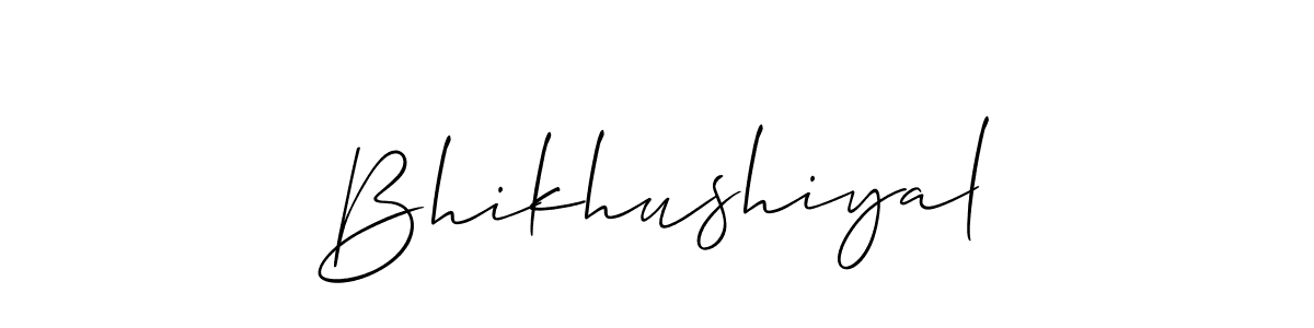 if you are searching for the best signature style for your name Bhikhushiyal. so please give up your signature search. here we have designed multiple signature styles  using Allison_Script. Bhikhushiyal signature style 2 images and pictures png