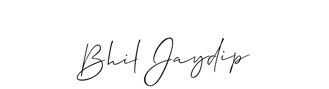 Also we have Bhil Jaydip name is the best signature style. Create professional handwritten signature collection using Allison_Script autograph style. Bhil Jaydip signature style 2 images and pictures png