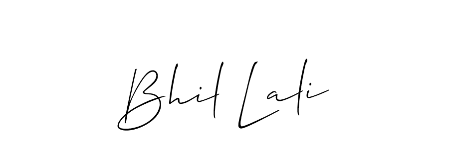 Similarly Allison_Script is the best handwritten signature design. Signature creator online .You can use it as an online autograph creator for name Bhil Lali. Bhil Lali signature style 2 images and pictures png