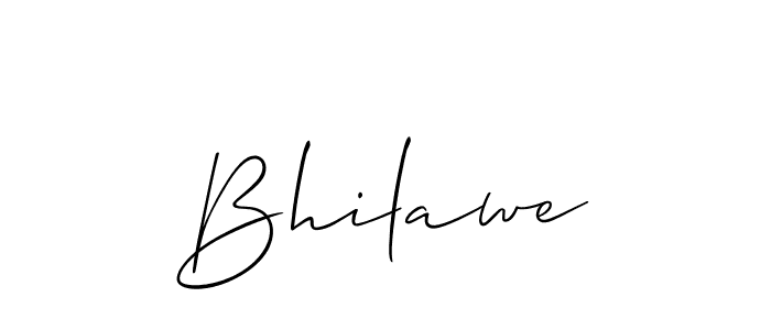 if you are searching for the best signature style for your name Bhilawe. so please give up your signature search. here we have designed multiple signature styles  using Allison_Script. Bhilawe signature style 2 images and pictures png