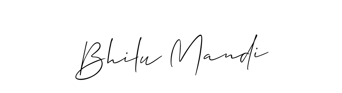 It looks lik you need a new signature style for name Bhilu Mandi. Design unique handwritten (Allison_Script) signature with our free signature maker in just a few clicks. Bhilu Mandi signature style 2 images and pictures png