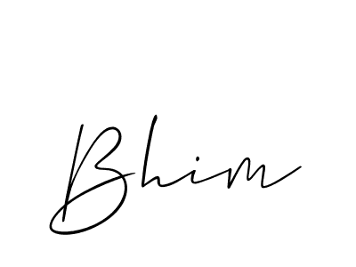 Create a beautiful signature design for name Bhim. With this signature (Allison_Script) fonts, you can make a handwritten signature for free. Bhim signature style 2 images and pictures png