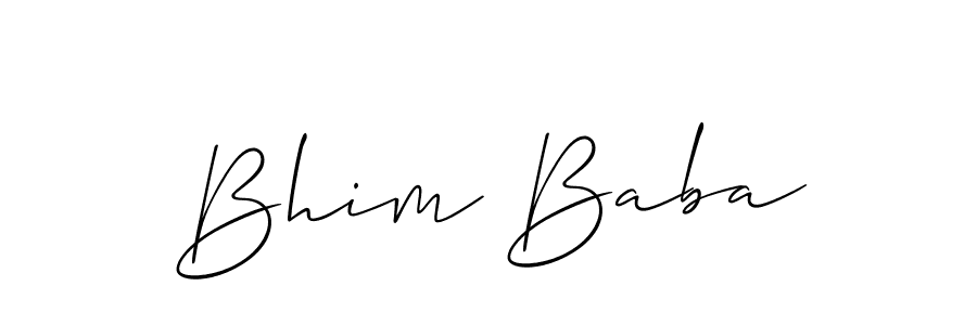 Make a beautiful signature design for name Bhim Baba. With this signature (Allison_Script) style, you can create a handwritten signature for free. Bhim Baba signature style 2 images and pictures png