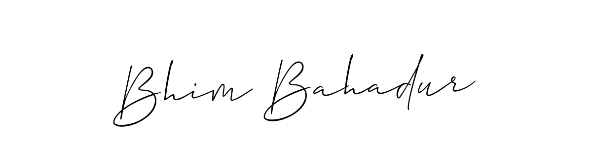 You should practise on your own different ways (Allison_Script) to write your name (Bhim Bahadur) in signature. don't let someone else do it for you. Bhim Bahadur signature style 2 images and pictures png