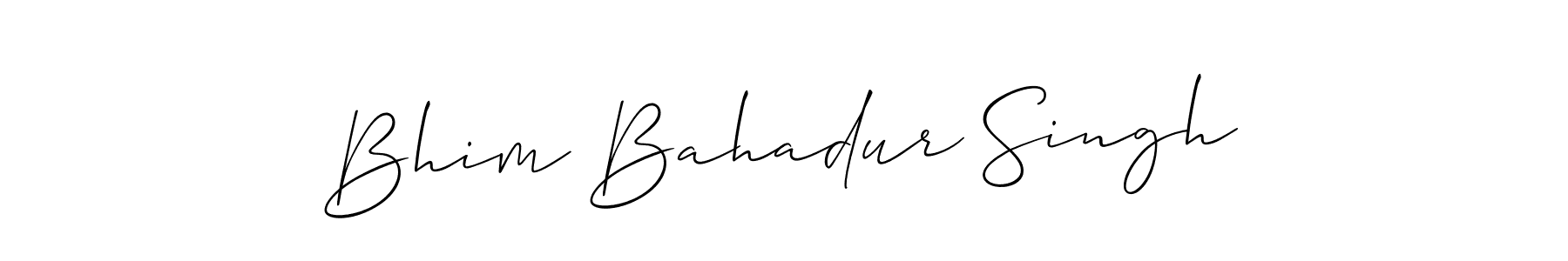 Create a beautiful signature design for name Bhim Bahadur Singh. With this signature (Allison_Script) fonts, you can make a handwritten signature for free. Bhim Bahadur Singh signature style 2 images and pictures png