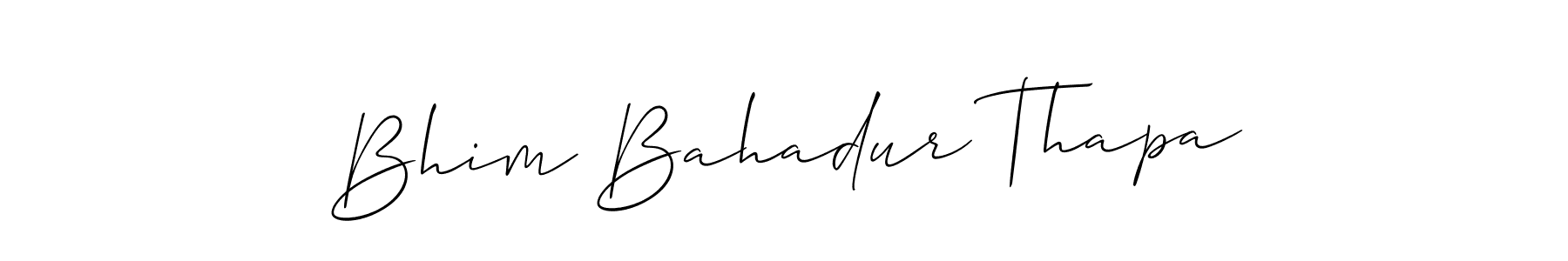 Also we have Bhim Bahadur Thapa name is the best signature style. Create professional handwritten signature collection using Allison_Script autograph style. Bhim Bahadur Thapa signature style 2 images and pictures png