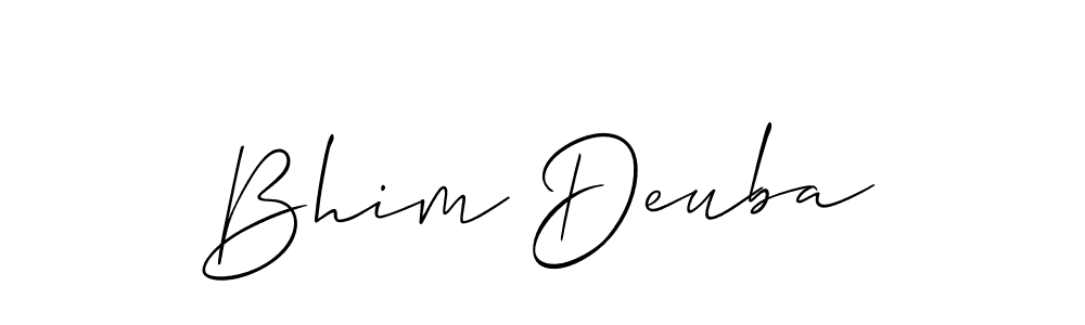 Best and Professional Signature Style for Bhim Deuba. Allison_Script Best Signature Style Collection. Bhim Deuba signature style 2 images and pictures png