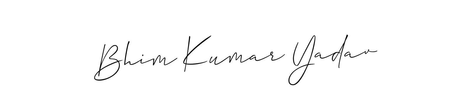 Also You can easily find your signature by using the search form. We will create Bhim Kumar Yadav name handwritten signature images for you free of cost using Allison_Script sign style. Bhim Kumar Yadav signature style 2 images and pictures png