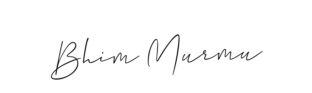 if you are searching for the best signature style for your name Bhim Murmu. so please give up your signature search. here we have designed multiple signature styles  using Allison_Script. Bhim Murmu signature style 2 images and pictures png