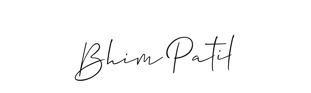 Make a beautiful signature design for name Bhim Patil. With this signature (Allison_Script) style, you can create a handwritten signature for free. Bhim Patil signature style 2 images and pictures png