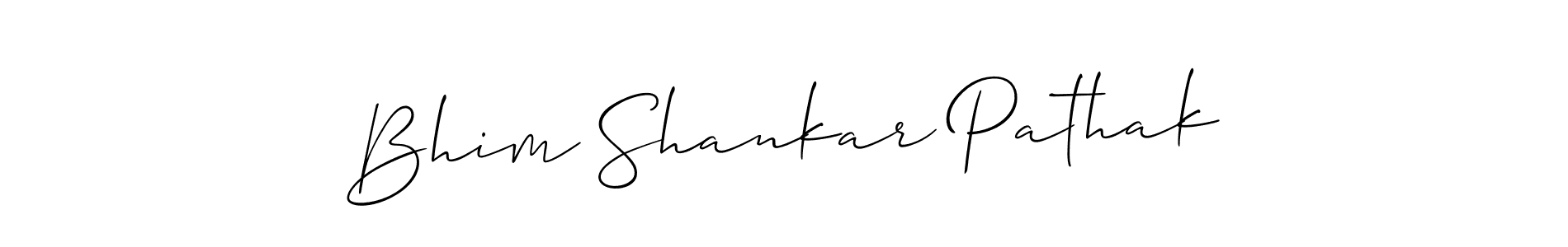 Use a signature maker to create a handwritten signature online. With this signature software, you can design (Allison_Script) your own signature for name Bhim Shankar Pathak. Bhim Shankar Pathak signature style 2 images and pictures png