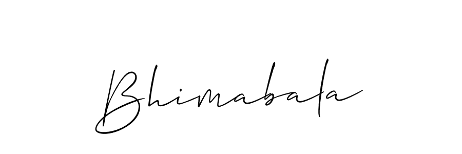 Also we have Bhimabala name is the best signature style. Create professional handwritten signature collection using Allison_Script autograph style. Bhimabala signature style 2 images and pictures png