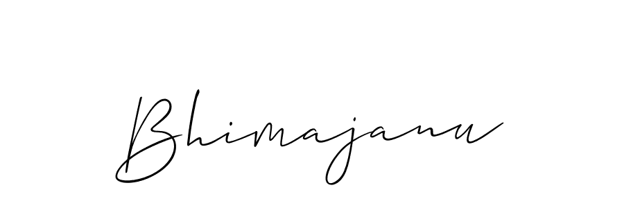 Design your own signature with our free online signature maker. With this signature software, you can create a handwritten (Allison_Script) signature for name Bhimajanu. Bhimajanu signature style 2 images and pictures png