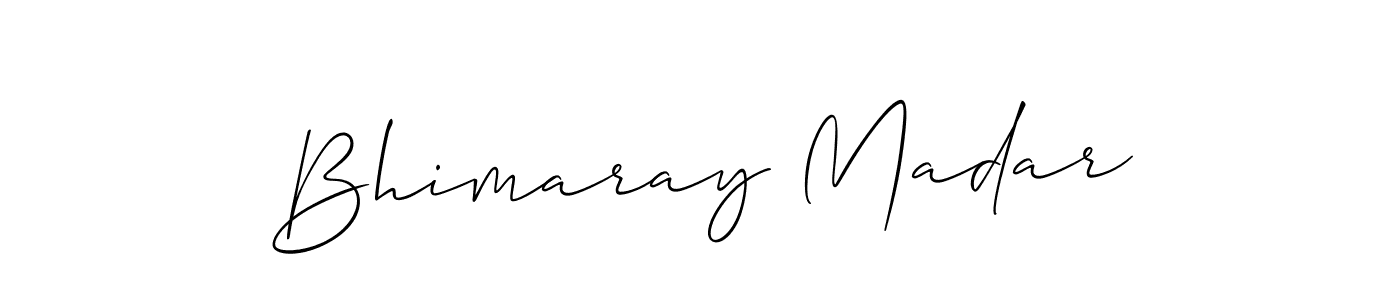 How to make Bhimaray Madar signature? Allison_Script is a professional autograph style. Create handwritten signature for Bhimaray Madar name. Bhimaray Madar signature style 2 images and pictures png