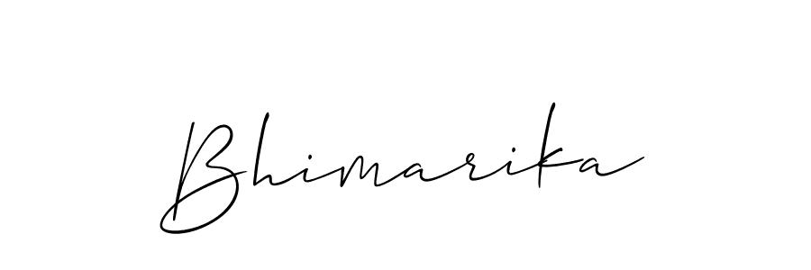 Allison_Script is a professional signature style that is perfect for those who want to add a touch of class to their signature. It is also a great choice for those who want to make their signature more unique. Get Bhimarika name to fancy signature for free. Bhimarika signature style 2 images and pictures png