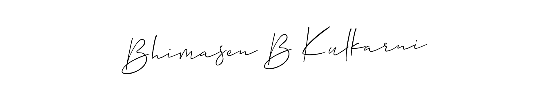 Once you've used our free online signature maker to create your best signature Allison_Script style, it's time to enjoy all of the benefits that Bhimasen B Kulkarni name signing documents. Bhimasen B Kulkarni signature style 2 images and pictures png