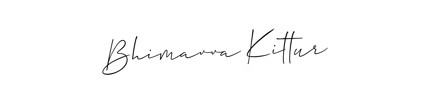 The best way (Allison_Script) to make a short signature is to pick only two or three words in your name. The name Bhimavva Kittur include a total of six letters. For converting this name. Bhimavva Kittur signature style 2 images and pictures png
