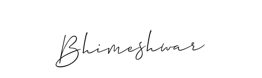 The best way (Allison_Script) to make a short signature is to pick only two or three words in your name. The name Bhimeshwar include a total of six letters. For converting this name. Bhimeshwar signature style 2 images and pictures png