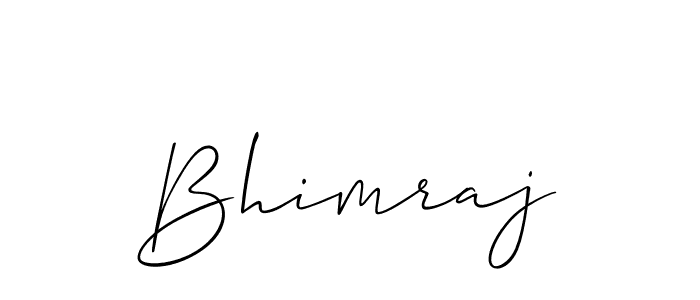 Design your own signature with our free online signature maker. With this signature software, you can create a handwritten (Allison_Script) signature for name Bhimraj. Bhimraj signature style 2 images and pictures png