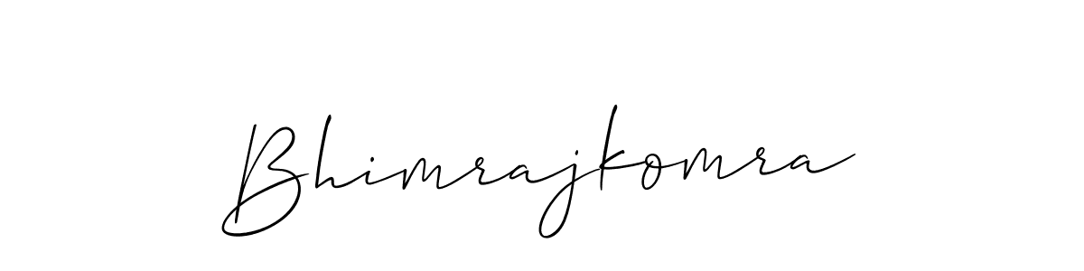 Design your own signature with our free online signature maker. With this signature software, you can create a handwritten (Allison_Script) signature for name Bhimrajkomra. Bhimrajkomra signature style 2 images and pictures png