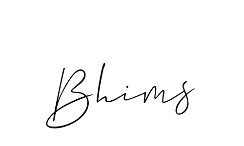 Also we have Bhims name is the best signature style. Create professional handwritten signature collection using Allison_Script autograph style. Bhims signature style 2 images and pictures png