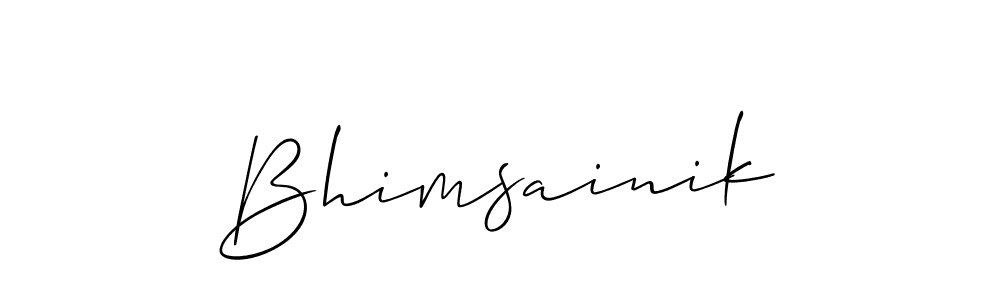 Make a short Bhimsainik signature style. Manage your documents anywhere anytime using Allison_Script. Create and add eSignatures, submit forms, share and send files easily. Bhimsainik signature style 2 images and pictures png