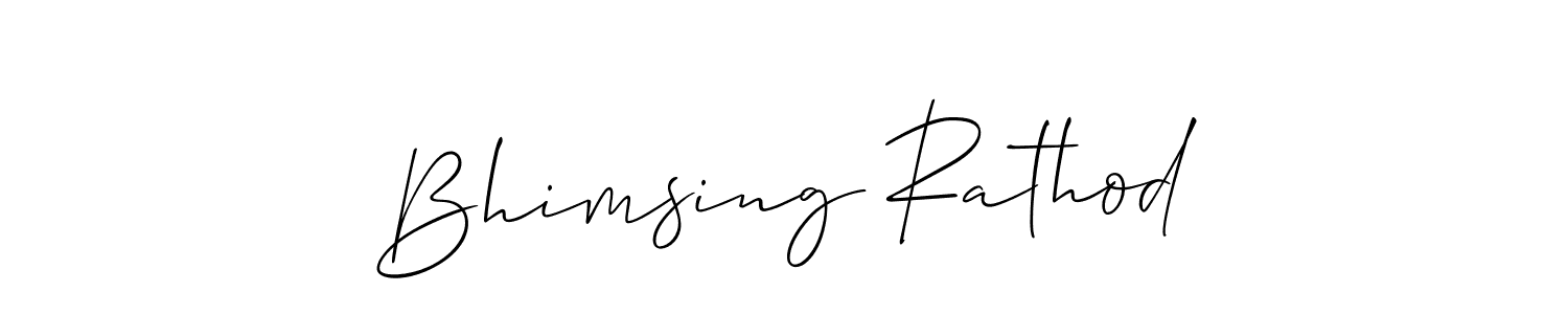 How to make Bhimsing Rathod signature? Allison_Script is a professional autograph style. Create handwritten signature for Bhimsing Rathod name. Bhimsing Rathod signature style 2 images and pictures png