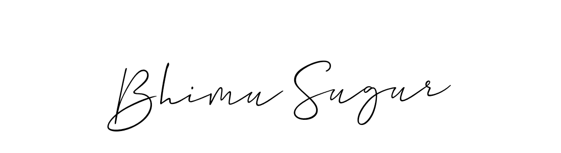 How to make Bhimu Sugur signature? Allison_Script is a professional autograph style. Create handwritten signature for Bhimu Sugur name. Bhimu Sugur signature style 2 images and pictures png