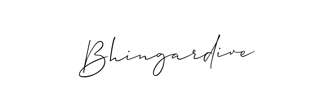 if you are searching for the best signature style for your name Bhingardive. so please give up your signature search. here we have designed multiple signature styles  using Allison_Script. Bhingardive signature style 2 images and pictures png