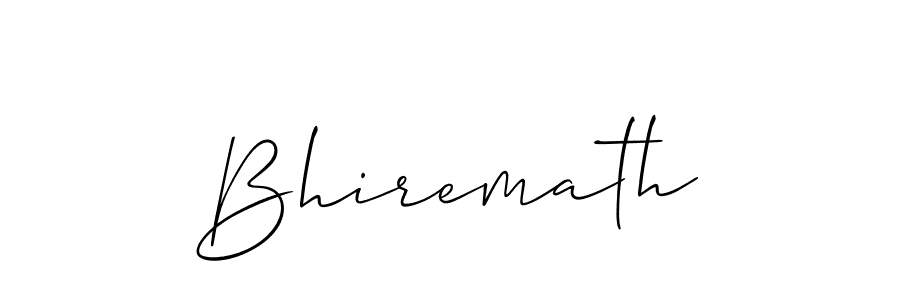 It looks lik you need a new signature style for name Bhiremath. Design unique handwritten (Allison_Script) signature with our free signature maker in just a few clicks. Bhiremath signature style 2 images and pictures png