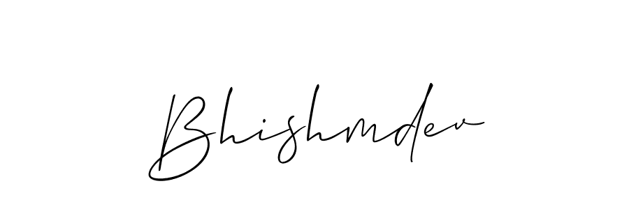 Bhishmdev stylish signature style. Best Handwritten Sign (Allison_Script) for my name. Handwritten Signature Collection Ideas for my name Bhishmdev. Bhishmdev signature style 2 images and pictures png