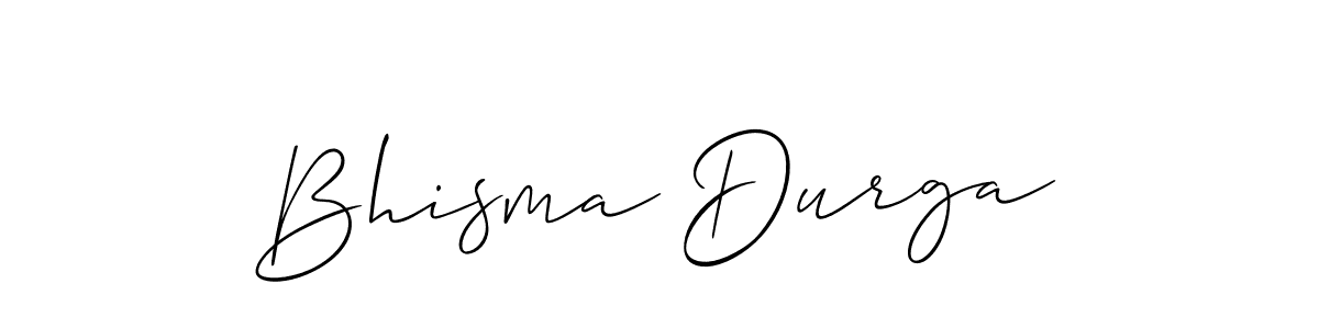 Also we have Bhisma Durga name is the best signature style. Create professional handwritten signature collection using Allison_Script autograph style. Bhisma Durga signature style 2 images and pictures png