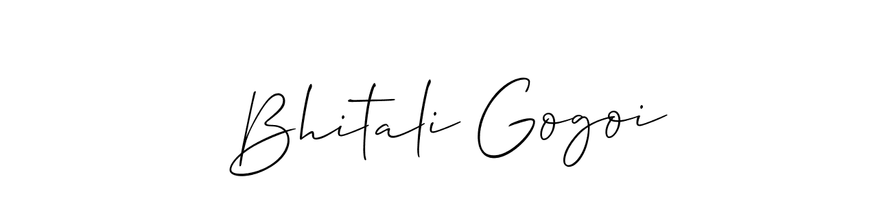Also we have Bhitali Gogoi name is the best signature style. Create professional handwritten signature collection using Allison_Script autograph style. Bhitali Gogoi signature style 2 images and pictures png