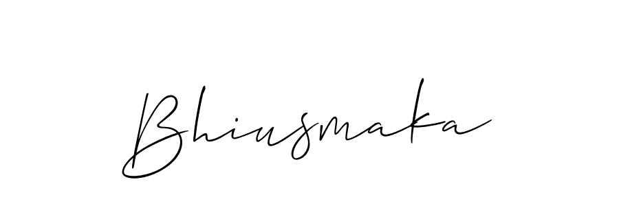 if you are searching for the best signature style for your name Bhiusmaka. so please give up your signature search. here we have designed multiple signature styles  using Allison_Script. Bhiusmaka signature style 2 images and pictures png