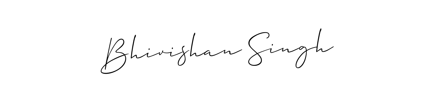 How to make Bhivishan Singh signature? Allison_Script is a professional autograph style. Create handwritten signature for Bhivishan Singh name. Bhivishan Singh signature style 2 images and pictures png